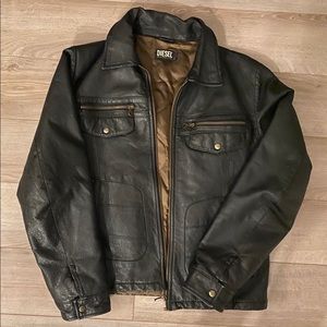 Black Diesel leather jacket